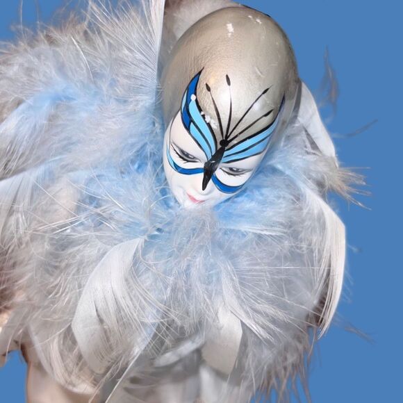 5 Harlequin Porcelain Clown Jester Doll Hands Feet Hand Painted Art W/ Stands 18 - Picture 11 of 16